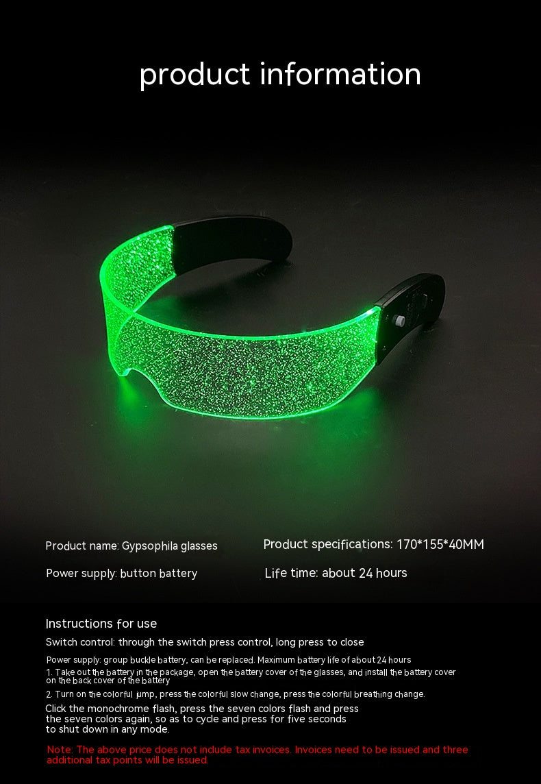 Verres à lumière LED de la future technologie