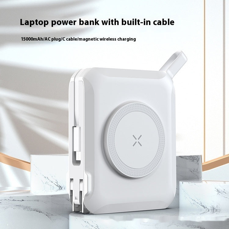 65W Multifunctional Magnetic Suction Wall Charger Power Bank for Laptop