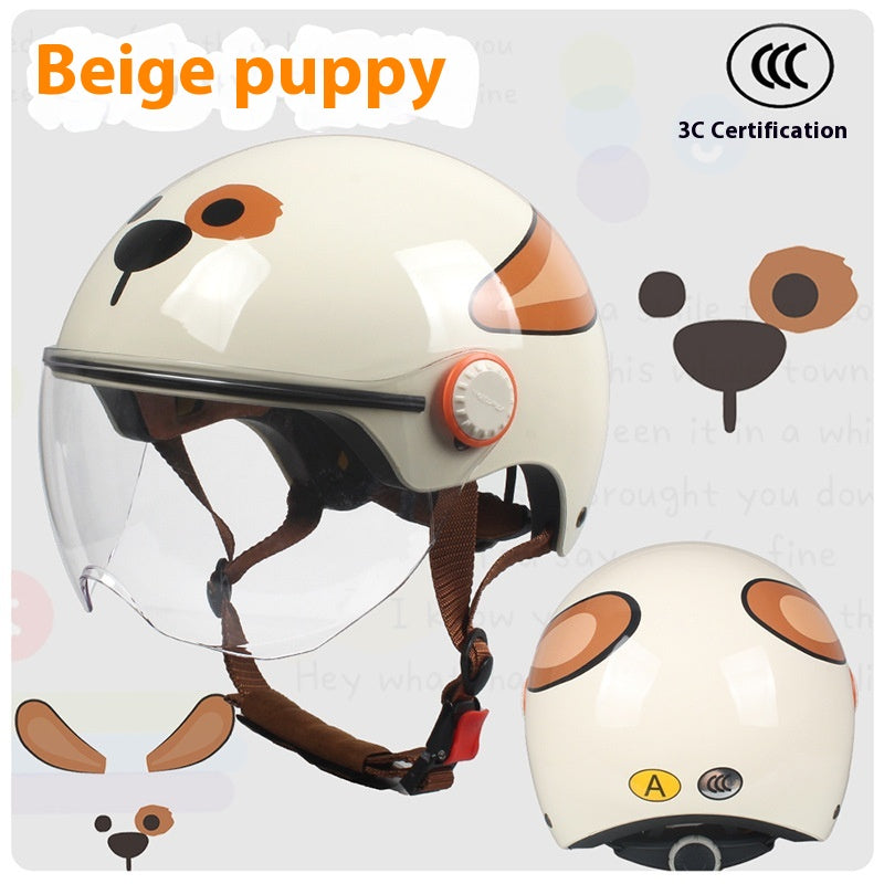 Cute Cartoon Windscreen Casque de voiture électrique