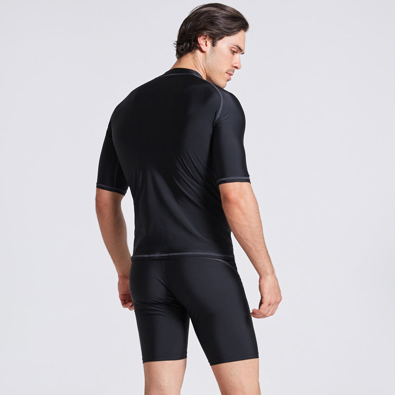 Maillot de bain à moitié manches à séchage rapide Snorkeling Surf Maillot de bain