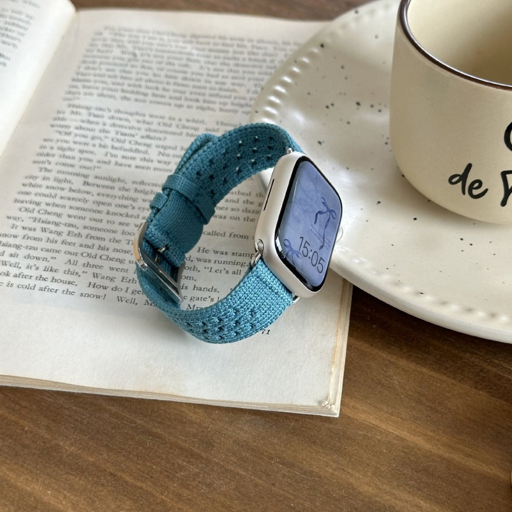 Bracelet de montre tissé en nylon tricoté