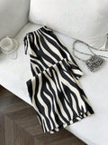 Femmes Relaxed-fit Casual Leopard-print Sweatpants de cordon de drawstring