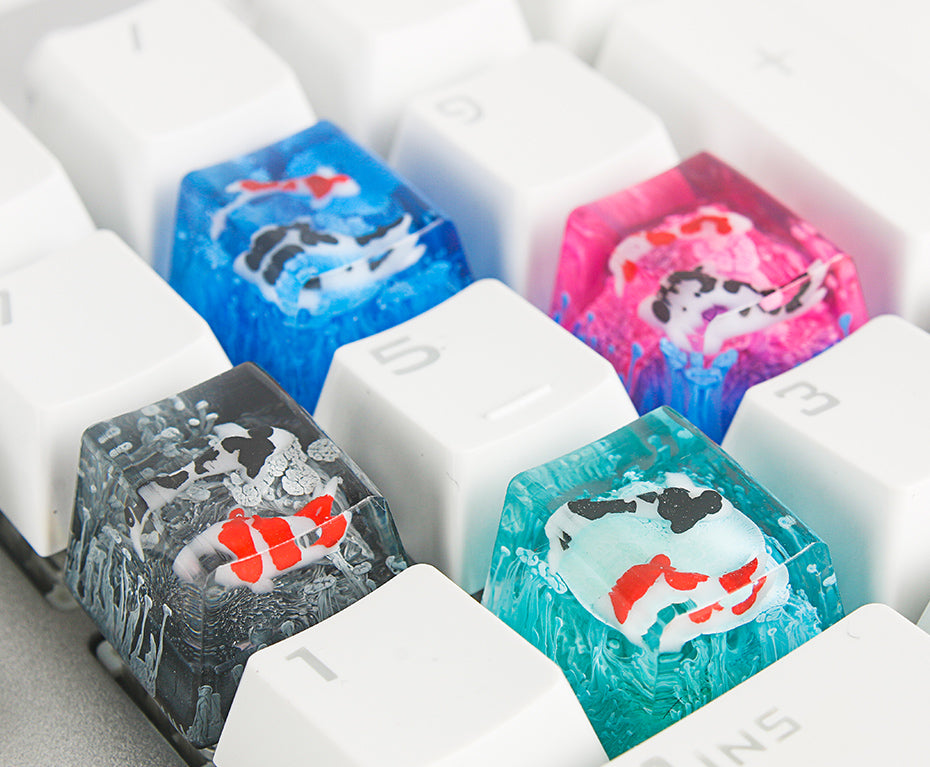 Captures de clés en résine Koi pour interrupteur Cherry Mx