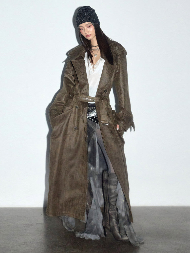 Manteau de poche retro en trois dimensions pour femmes