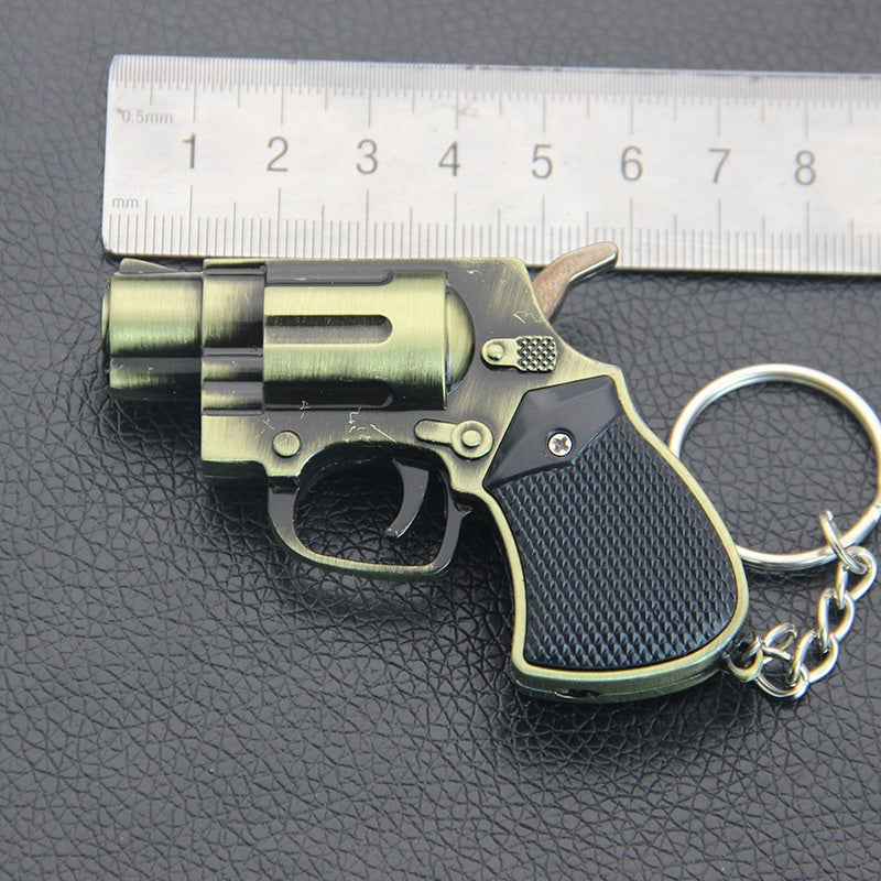 Porte-clés en métal Gaz coupe-vent Jouet Lighter
