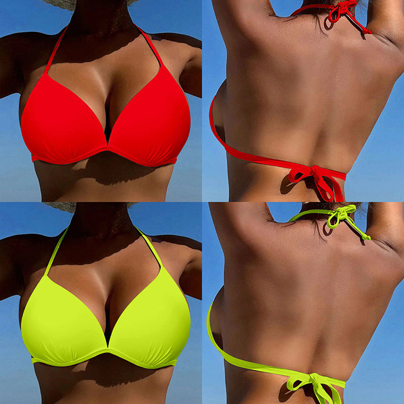 Les femmes de style européen et américain Sexy Push-up Bikini Top
