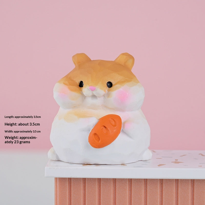 Creative Animal Hamster Resin Decorative Ornament