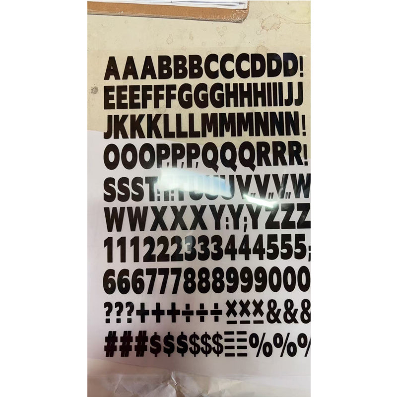 1680pcs Fer sur la chaleur lettres de transfert et nombres Alphabets tissu lettre vinyle bricolage pour Sp