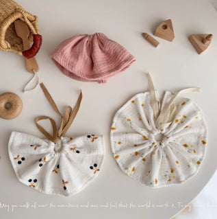 Serviette en coton pur à quatre couches Gauze Dentelle Salive