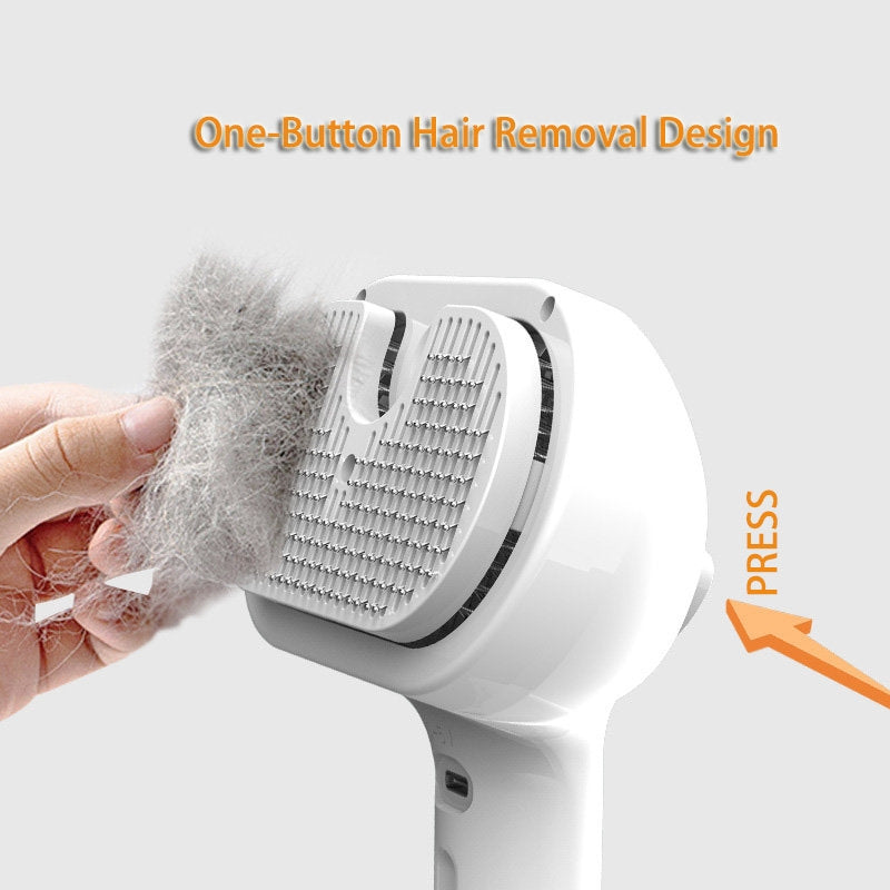 Peigne d'animal auto-nettoyant Animaux de compagnie brosse de démaquillage pour chiens outils de toilettage