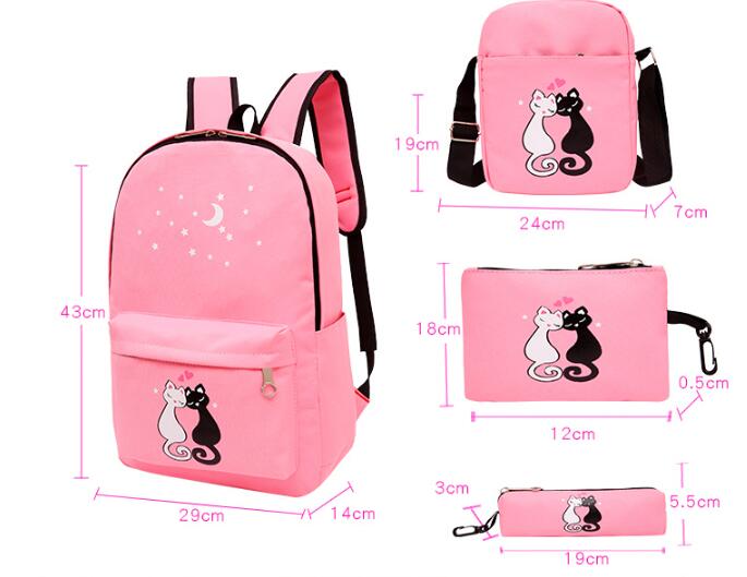 Sac en Toile mignon de dessin animé pour enfants