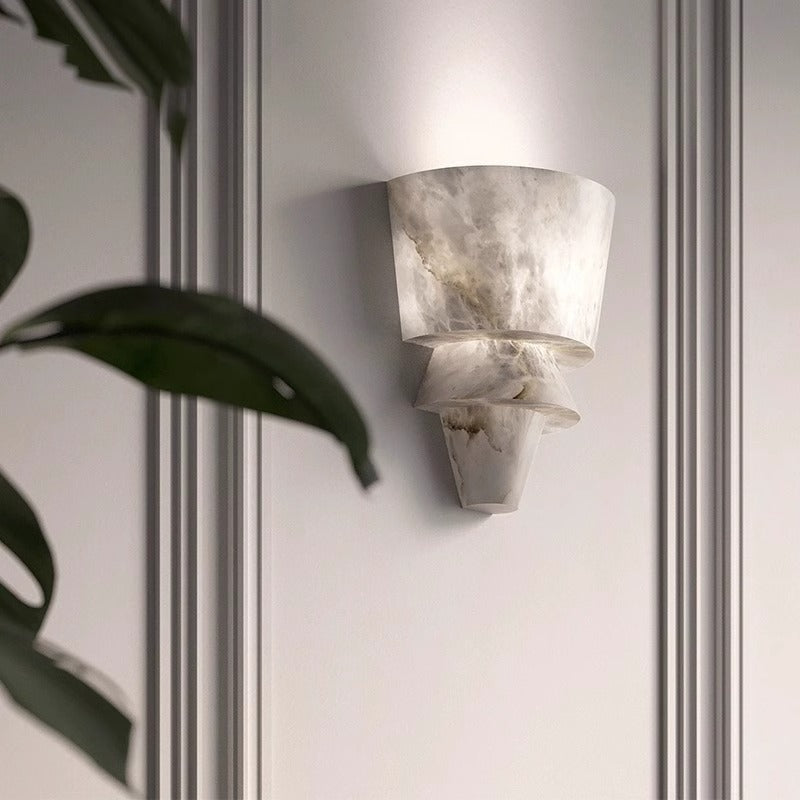 Lampe murale en marbre naturel pour le salon fond mural