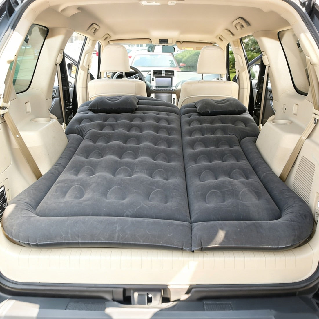 Voiture SUV Air Bed Sleep Voyage gonflable Matelas Siège Coussin Mat Camping avec pompe