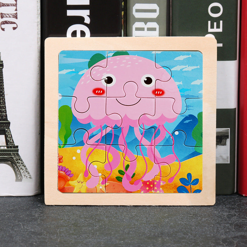 Puzzle en bois pour l'éducation des jeunes enfants