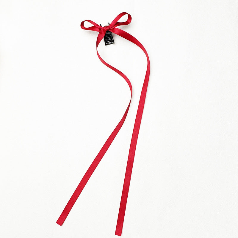 36cm Ruban Long Polyester Coton Bow Clip
