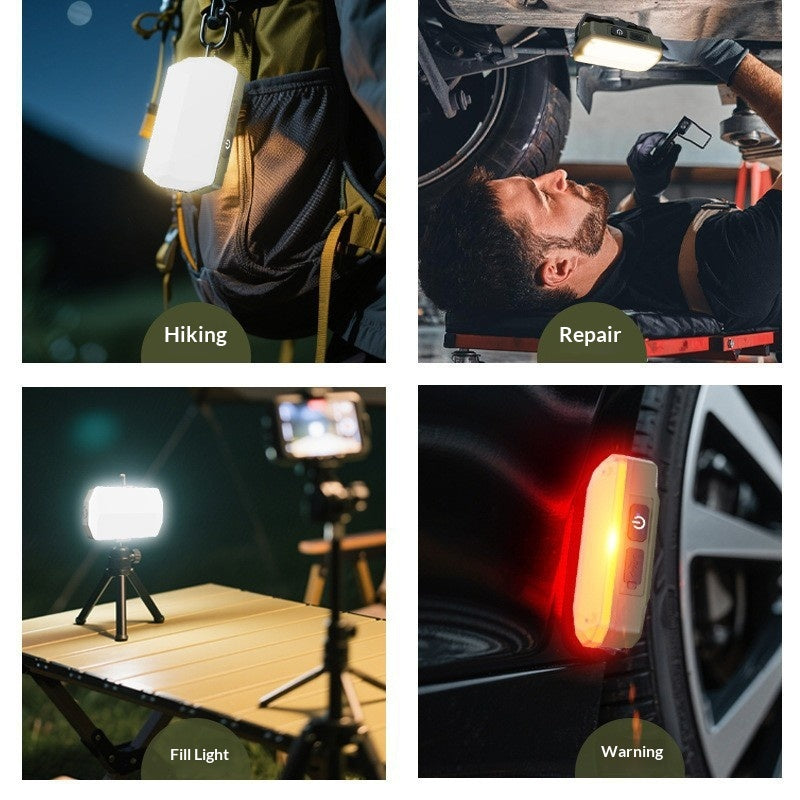 Lampe d'éclairage de charge longue durée pour tente de camping portable