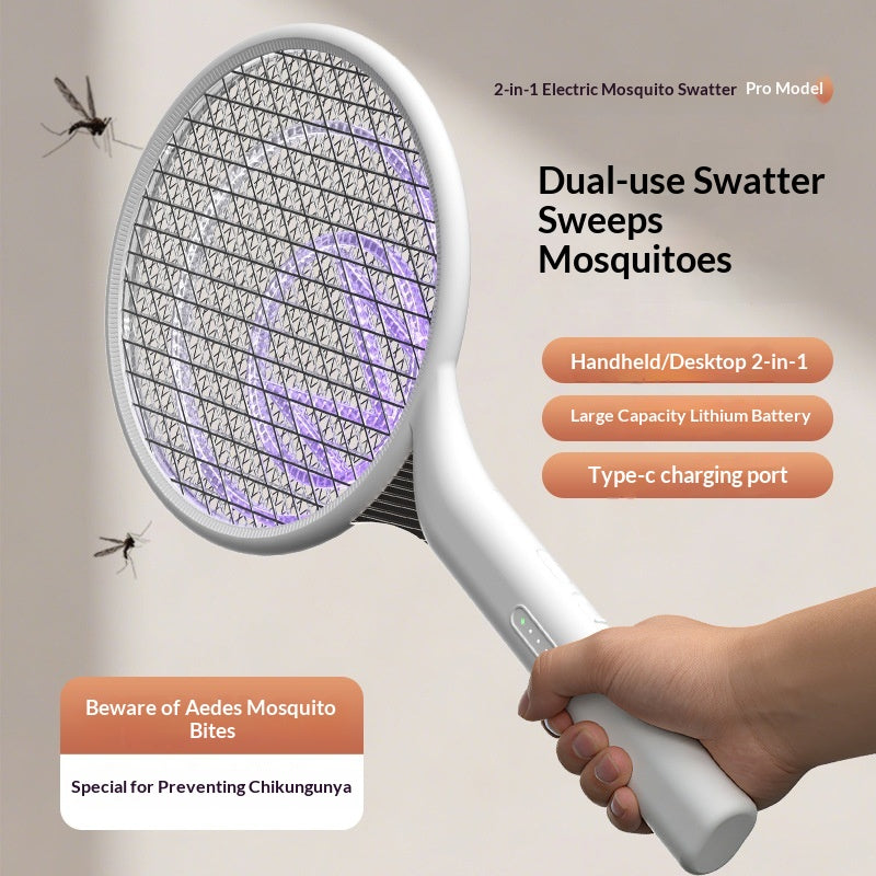 Outdoor household USB desktop vertical portable rechargeable Mosquito Swatter