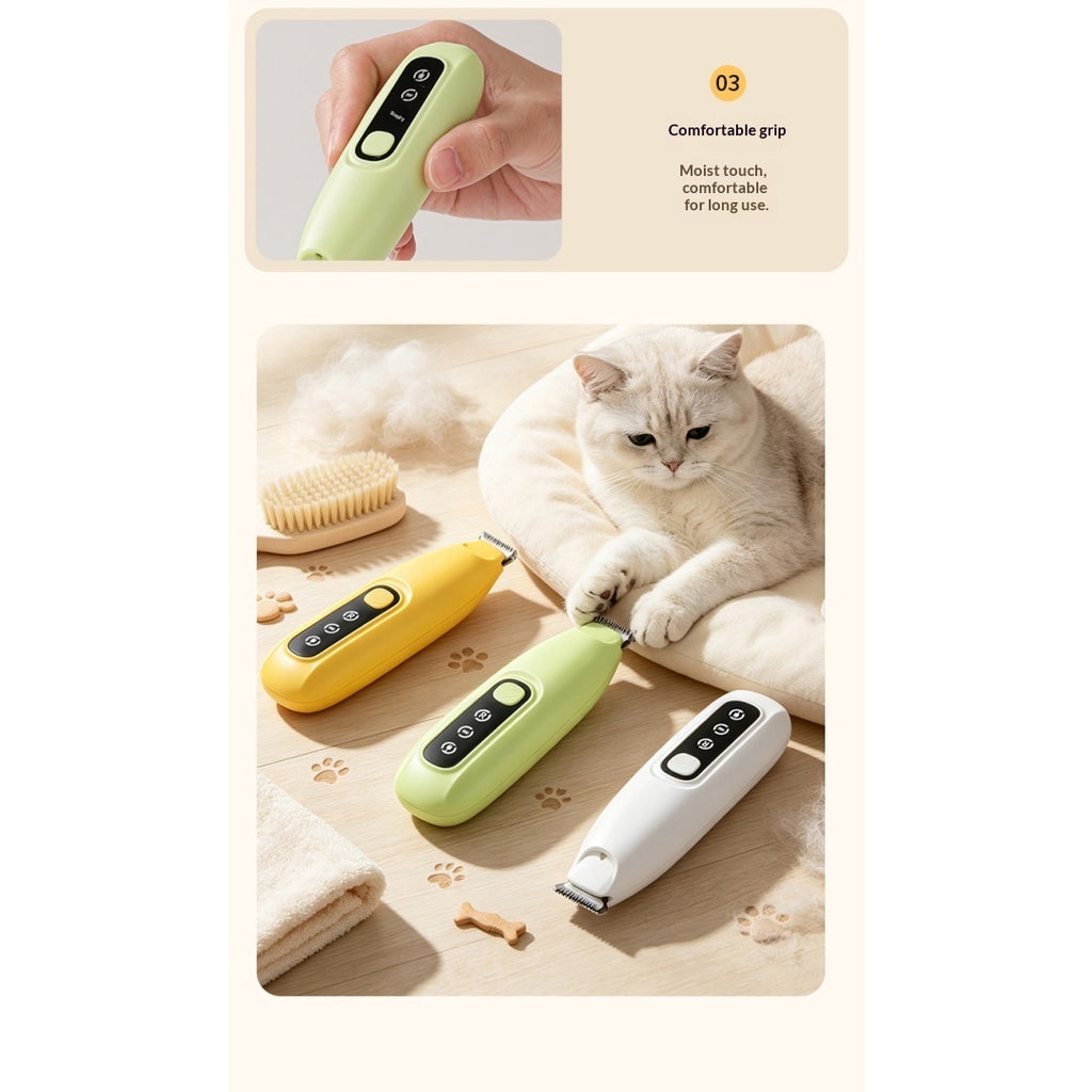 Clipper rechargeable pour animaux de compagnie avec lumière LED