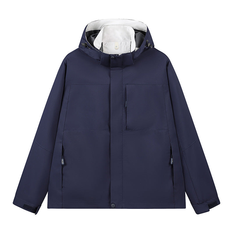 Chèvre à capuche doublée en plein air Trois Veste Proof Streetwear Marque Outerwear