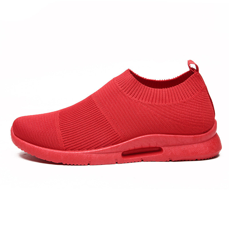 Flying Knit Sneakers Hommes Mesh Blanc Chaussures Noir Casual Sneakers