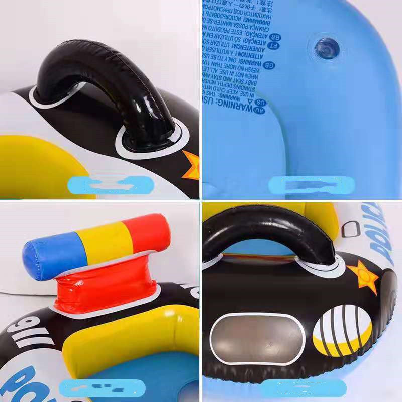Anneau de natation pour enfants PVC gonflable Police Car Anneau de natation