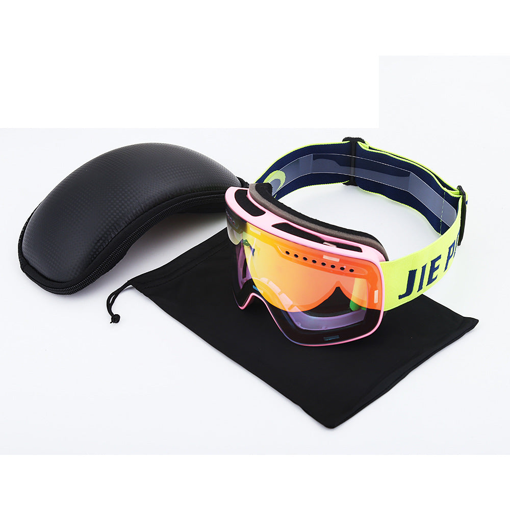 Double anti-fog italien Tablette Protection des yeux Lunettes de ski