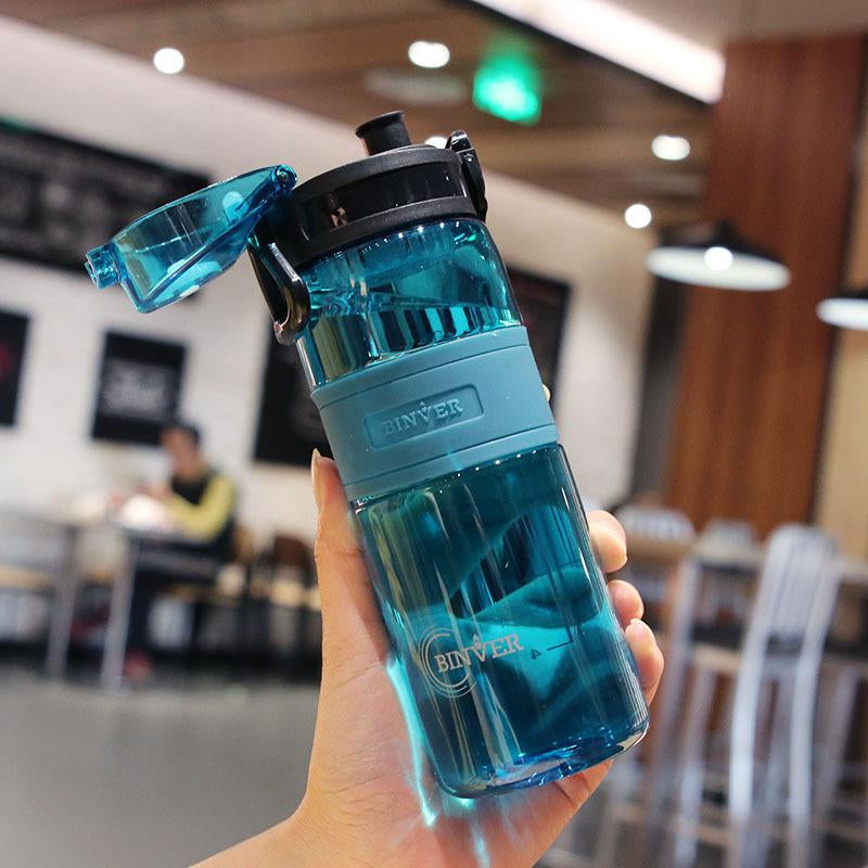 Coupe en plastique portable bleu-1