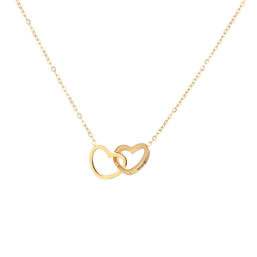 Collier en acier inoxydable à chaîne croisée European and American Fashion