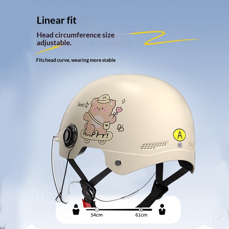 Femmes Summer Sun-Protection Half Casque