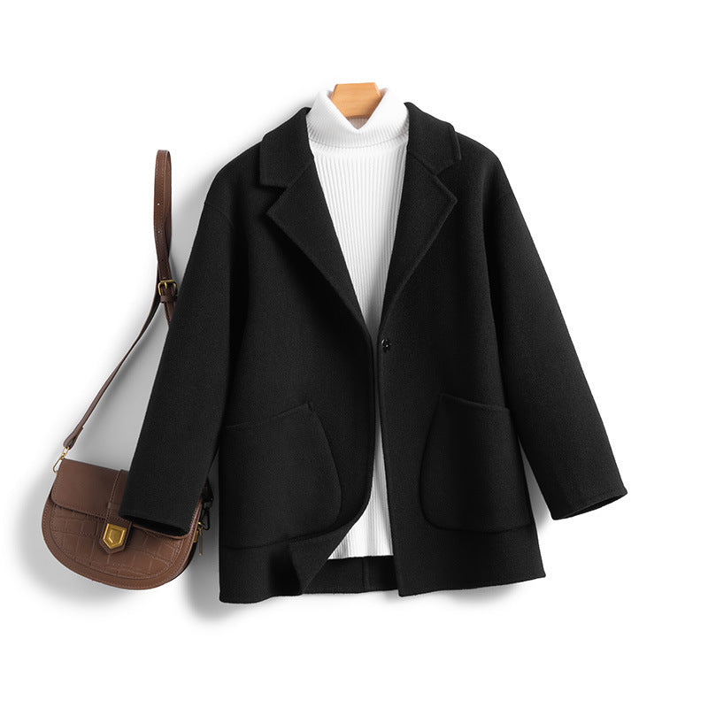 Autumn Winter Arrival Double-Faced Wool Coat