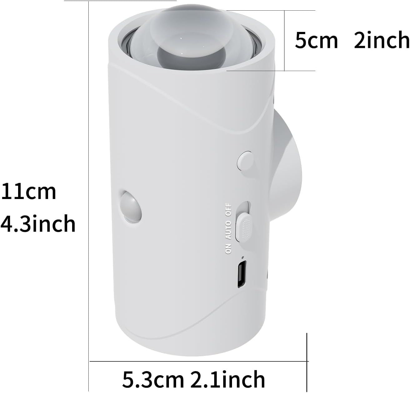 Feu de nuit du capteur de mouvement rechargeable