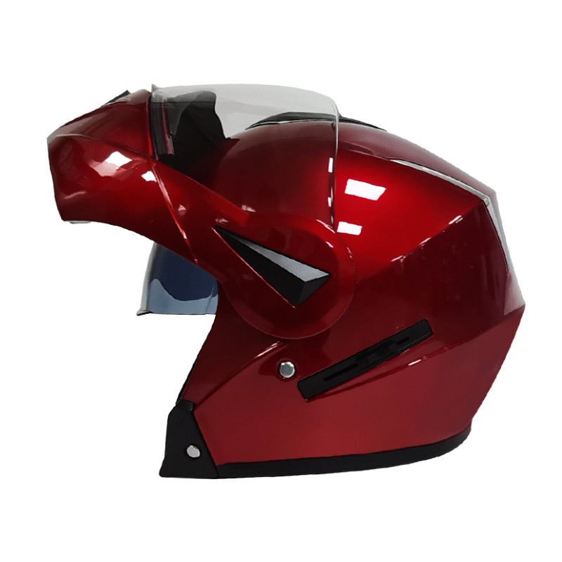 Casque de moto de sécurité de la personnalité d'hiver pour hommes et femmes