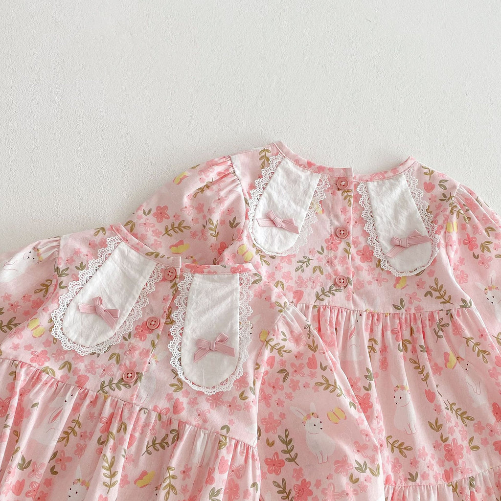 Bébé Floral Onesie Lapin combinaison de saut