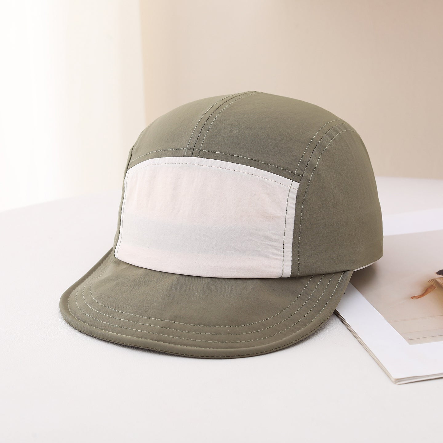 Chapeau Hip-hop plat réglable multicolore homme avec protection solaire