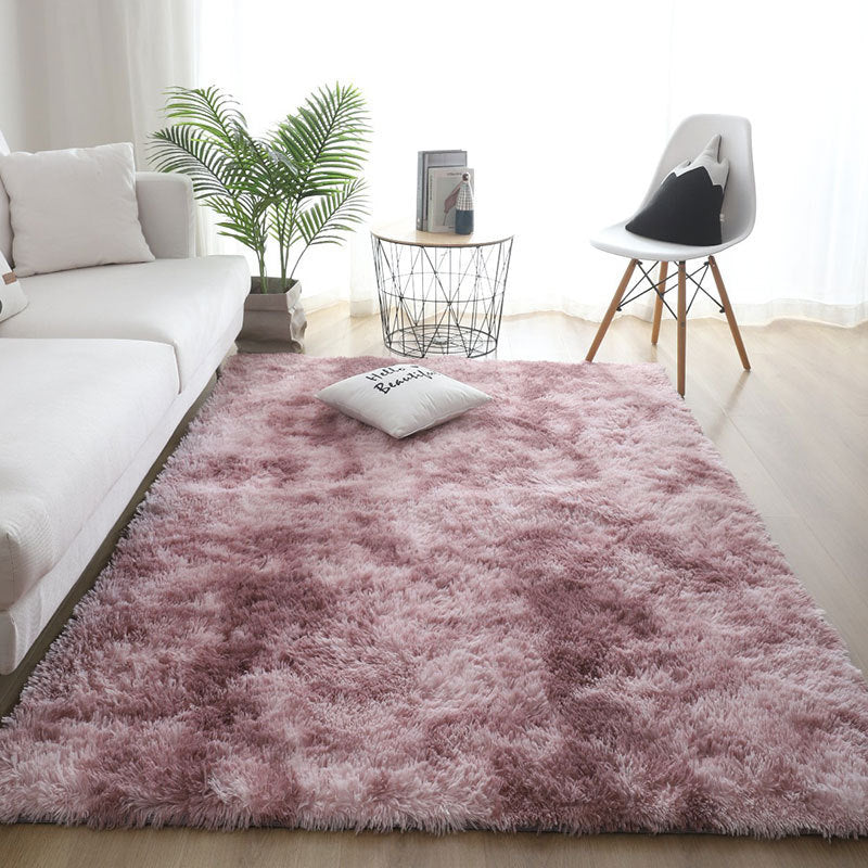 Coiffure en soie teinte de tapis Coiffure en peluche Chambre à coucher et ménage