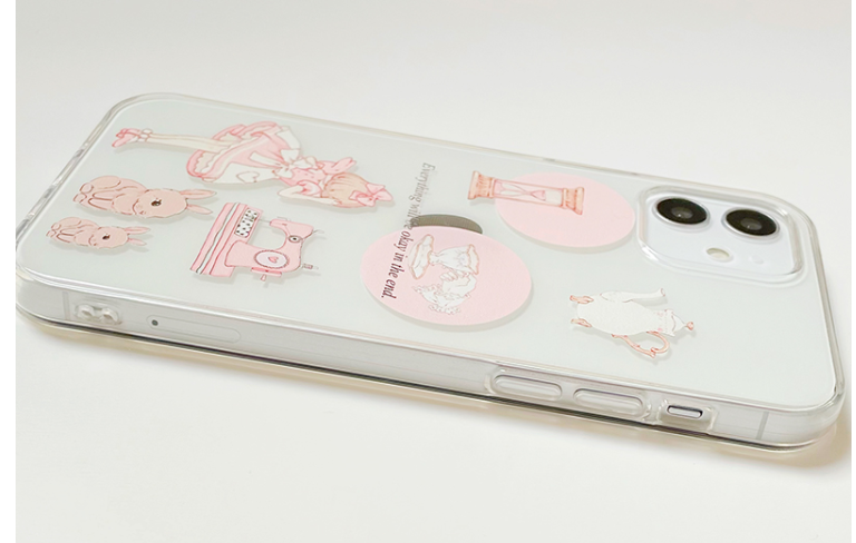 Affaire téléphonique transparente pour fille littéraire