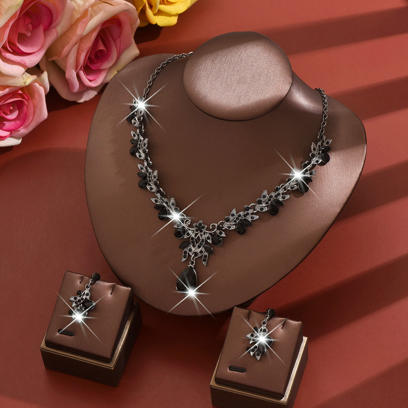 Bijoux de mariée Collier et boucles d'oreilles