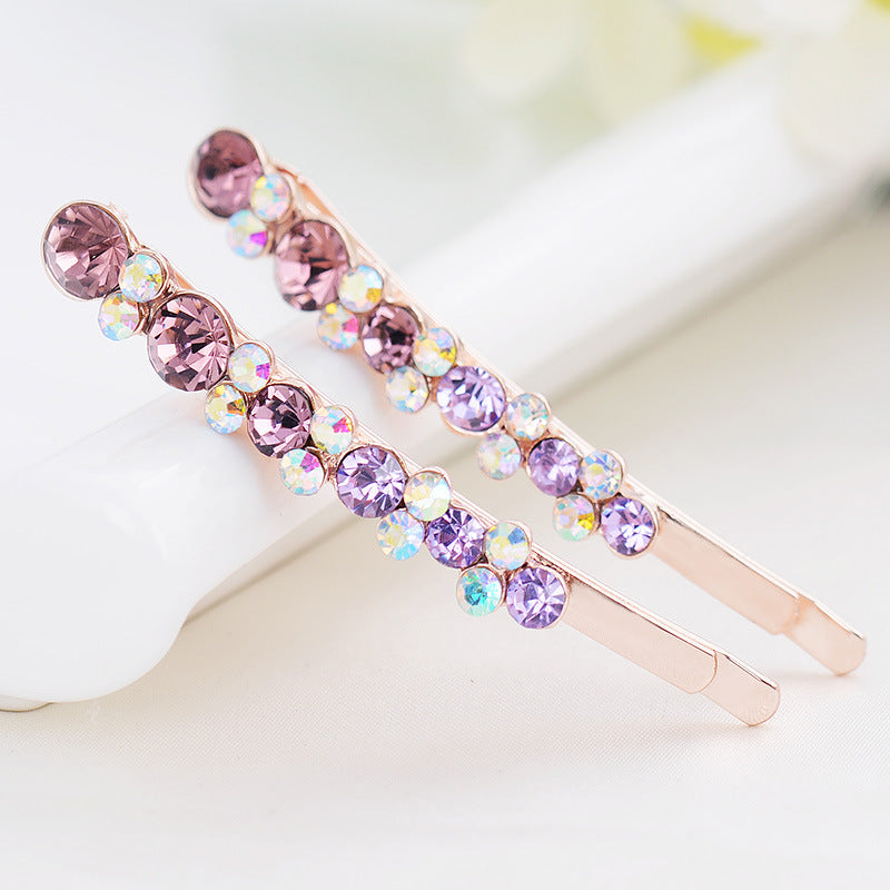 Shiny Strass Bow filles épingle à cheveux All-match avec Bangs Clip