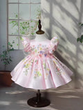 Robe princesse à manches de puff pour enfants