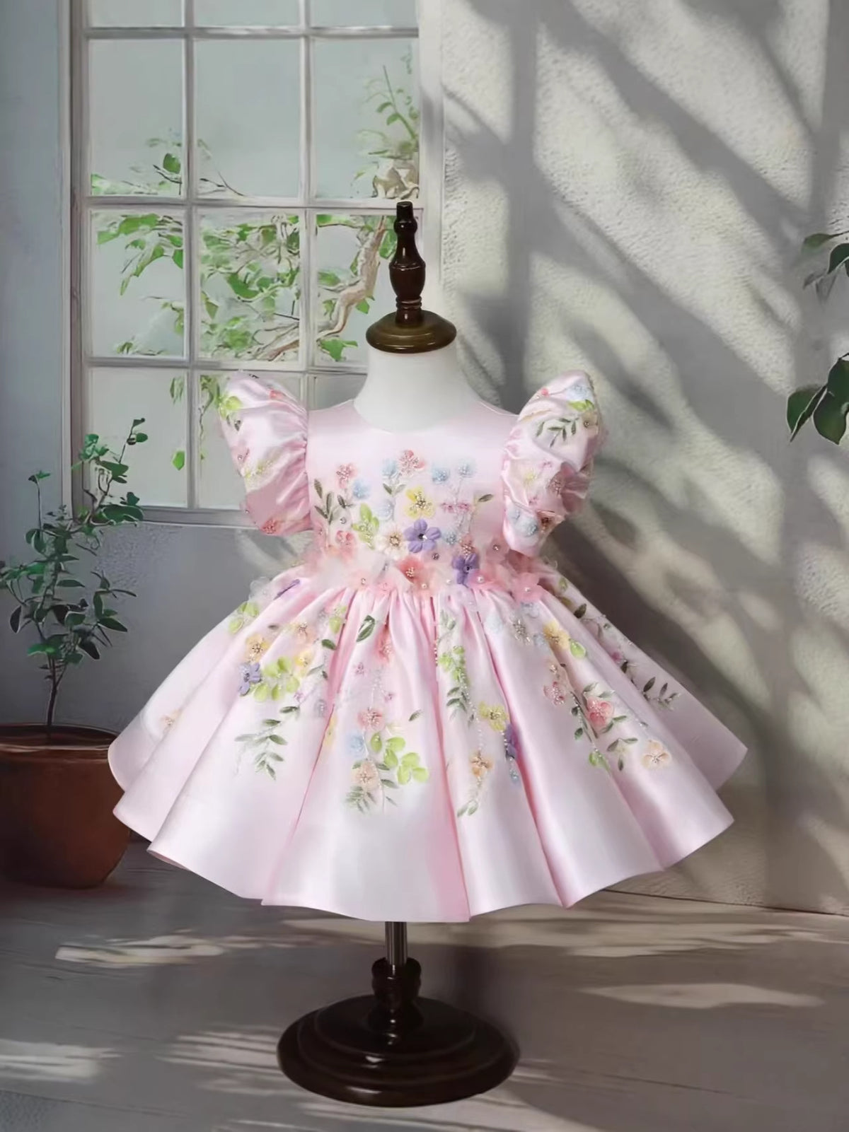 Robe princesse à manches de puff pour enfants