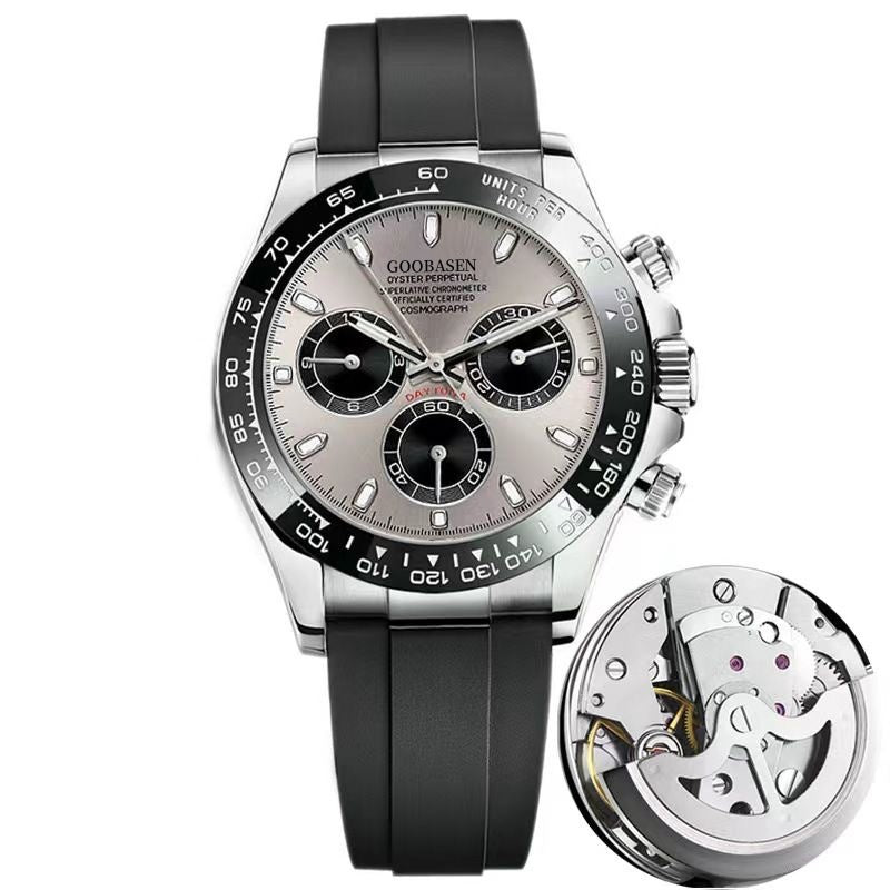 Montre homme mécanique avec montre Quartz Calenda