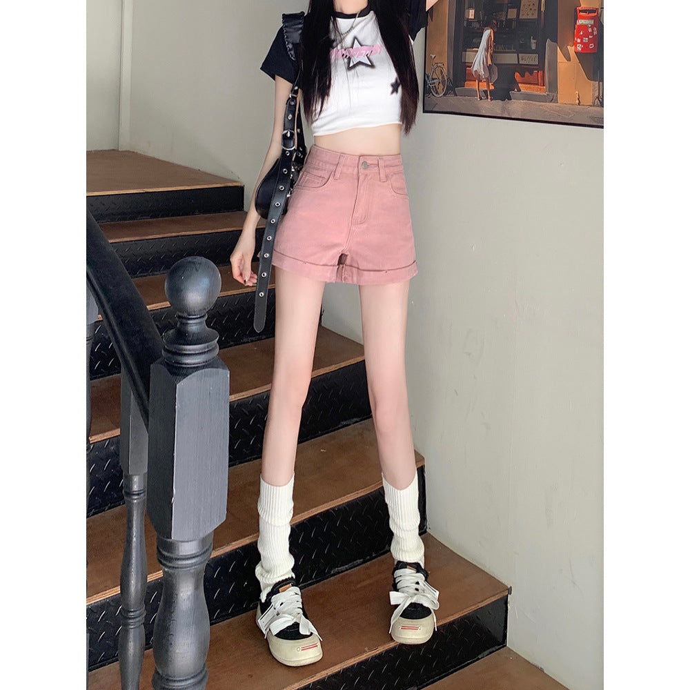 Hong Kong Style Denim Shorts Été des femmes
