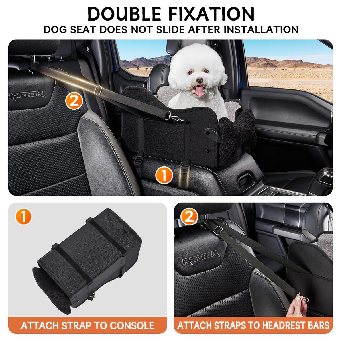 Siège de voiture Center Console Dog