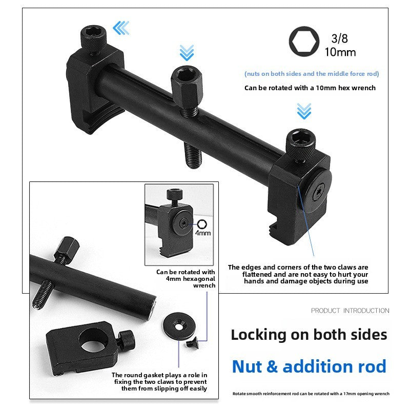 Pull universel pour conduit côtelé Poulies Enleveur d'arbre à cran Outils de moteur de garage