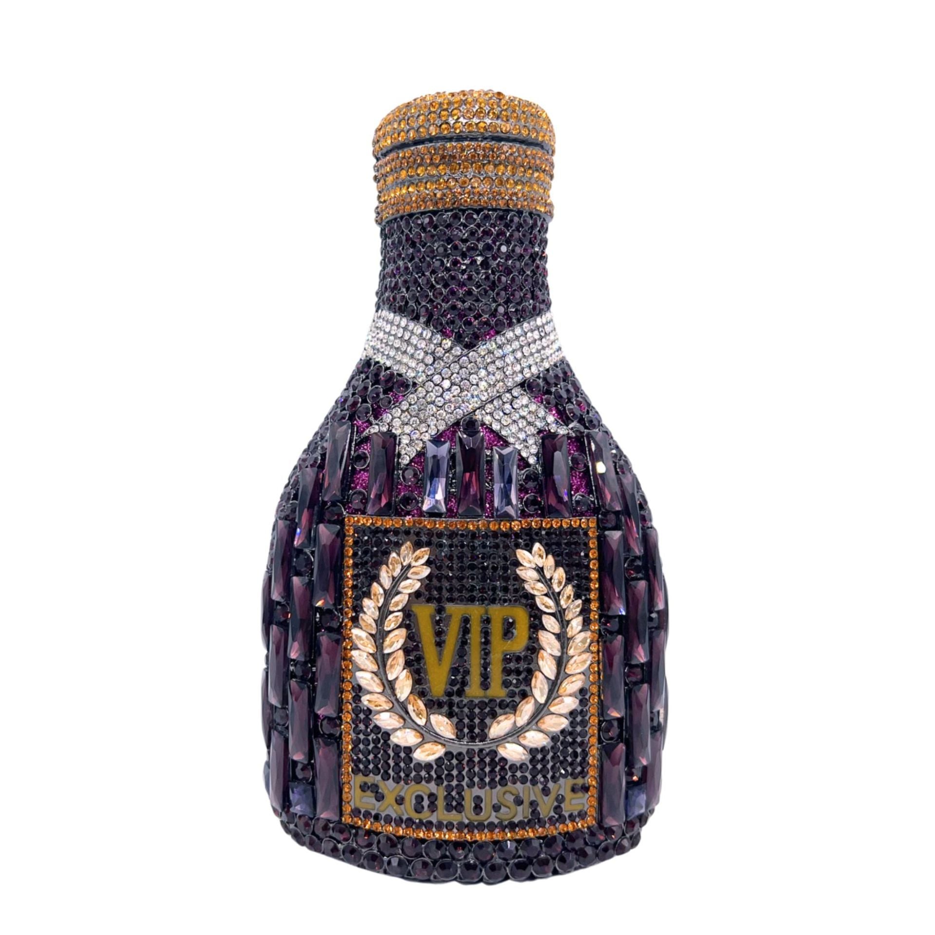 Champagne Bouteille Diamond Hand Holding Sac de dîner