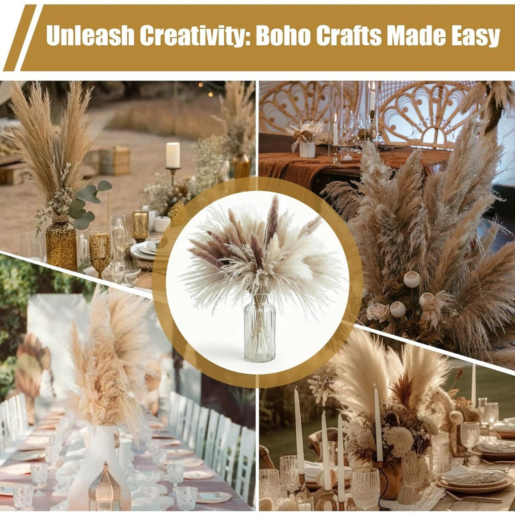 Bouquet décoratif Pampas de 150 piece