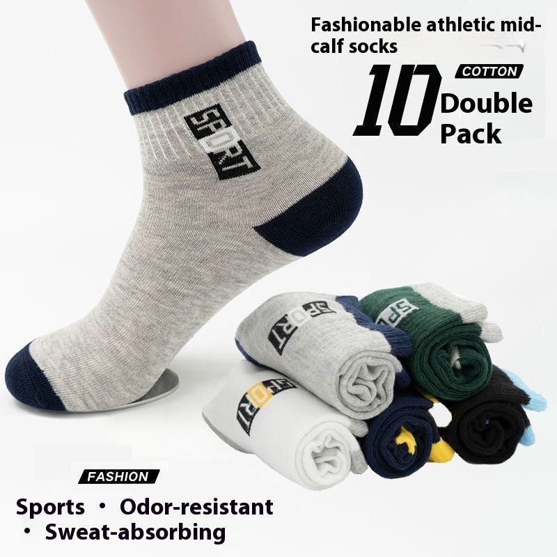 Chaussettes masculines désodorisantes de basketball de sport