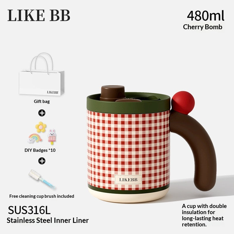 Bureau des femmes tasse de café avec lard