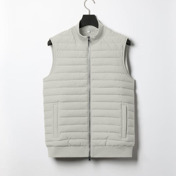 European And American Down Jacket Vest Light Stand Collar