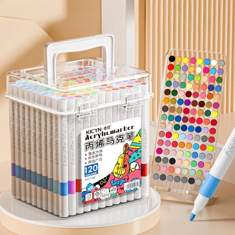 Marqueur acrylique 120pcs pour les élèves de l'école primaire